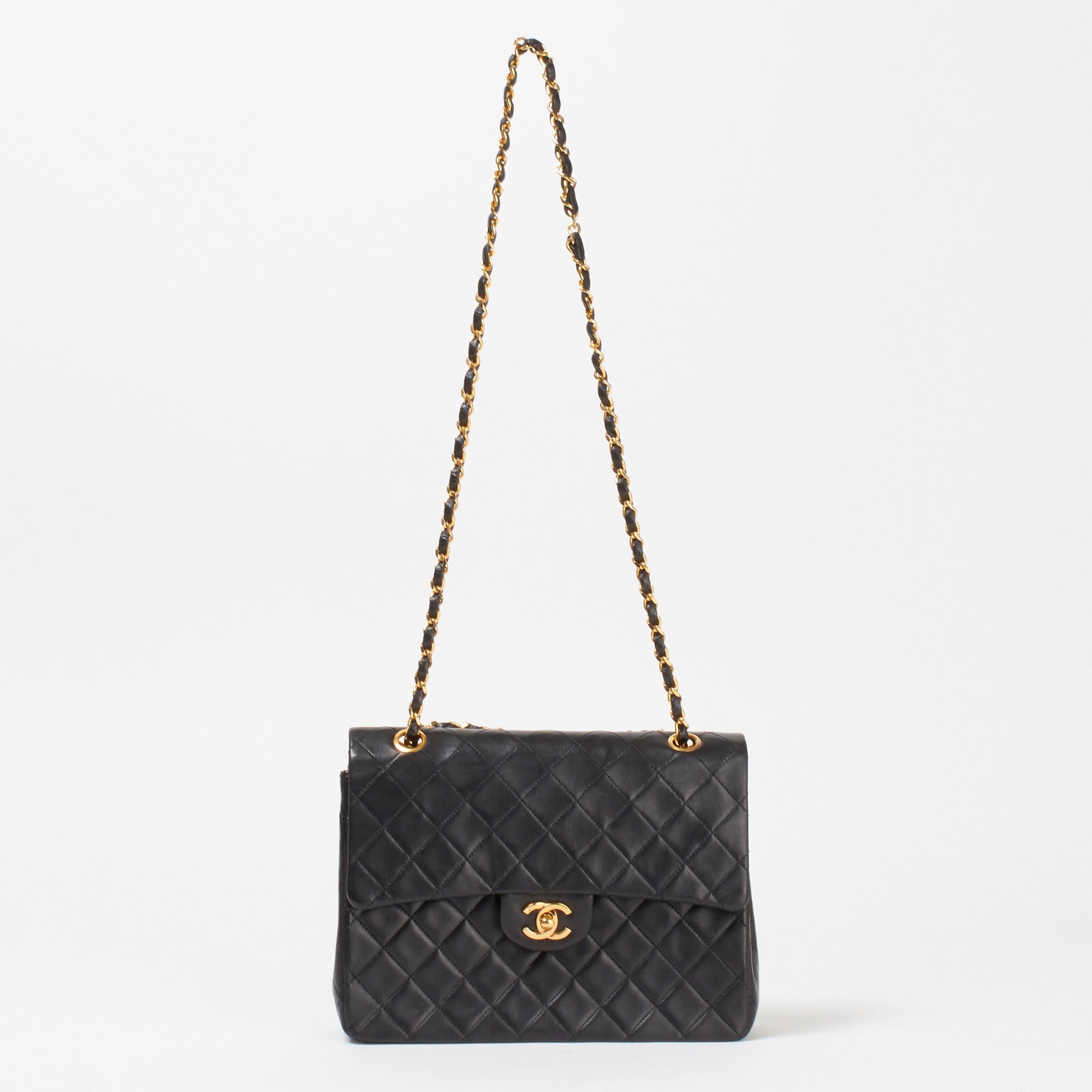 CHANEL/シャネル】マトラッセ ダブルフラップ チェーンショルダー