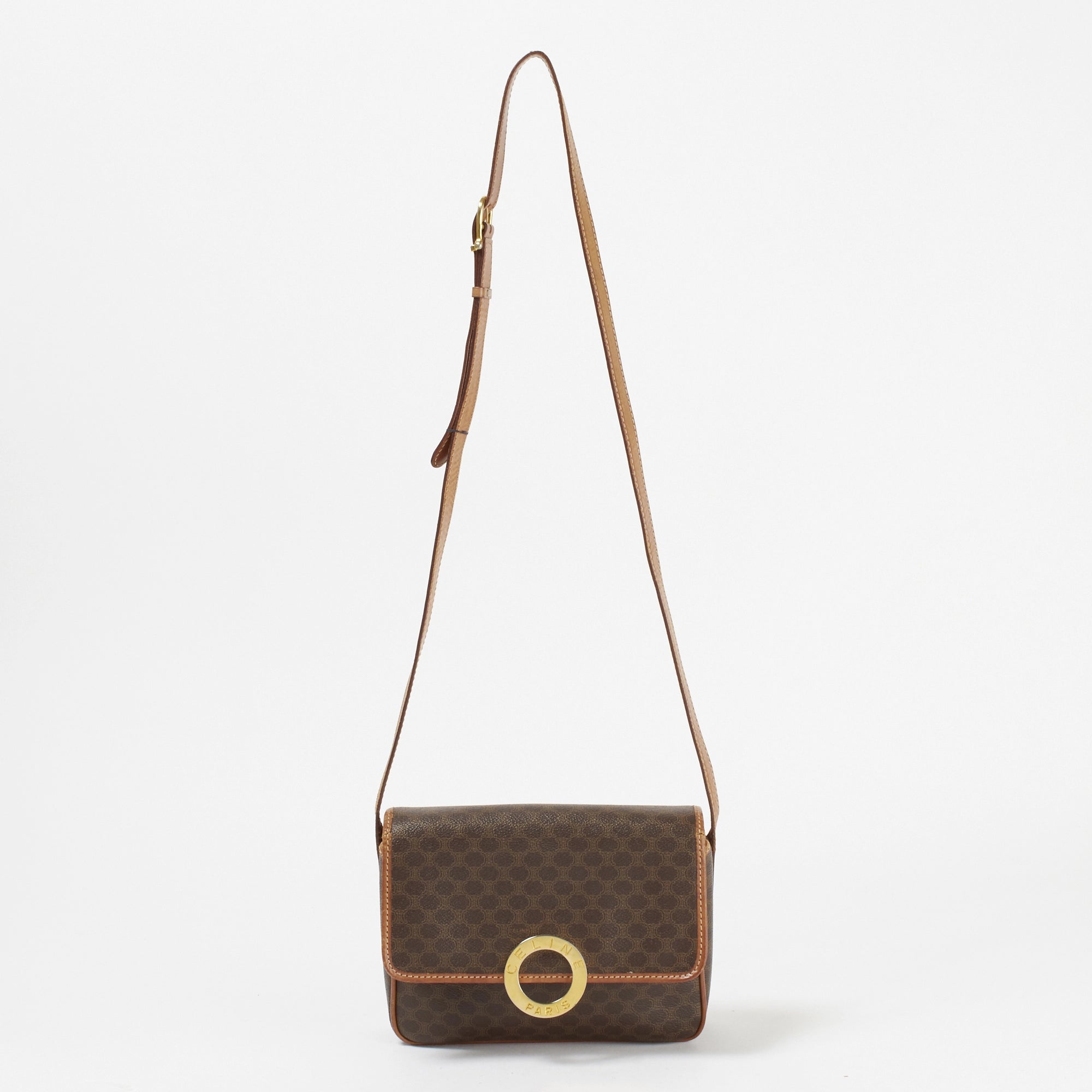 CELINE/セリーヌ】マカダム柄 サークルロゴモチーフ ショルダー CELINE/セリーヌ】マカダム柄 サークルロゴモチーフ ショルダー