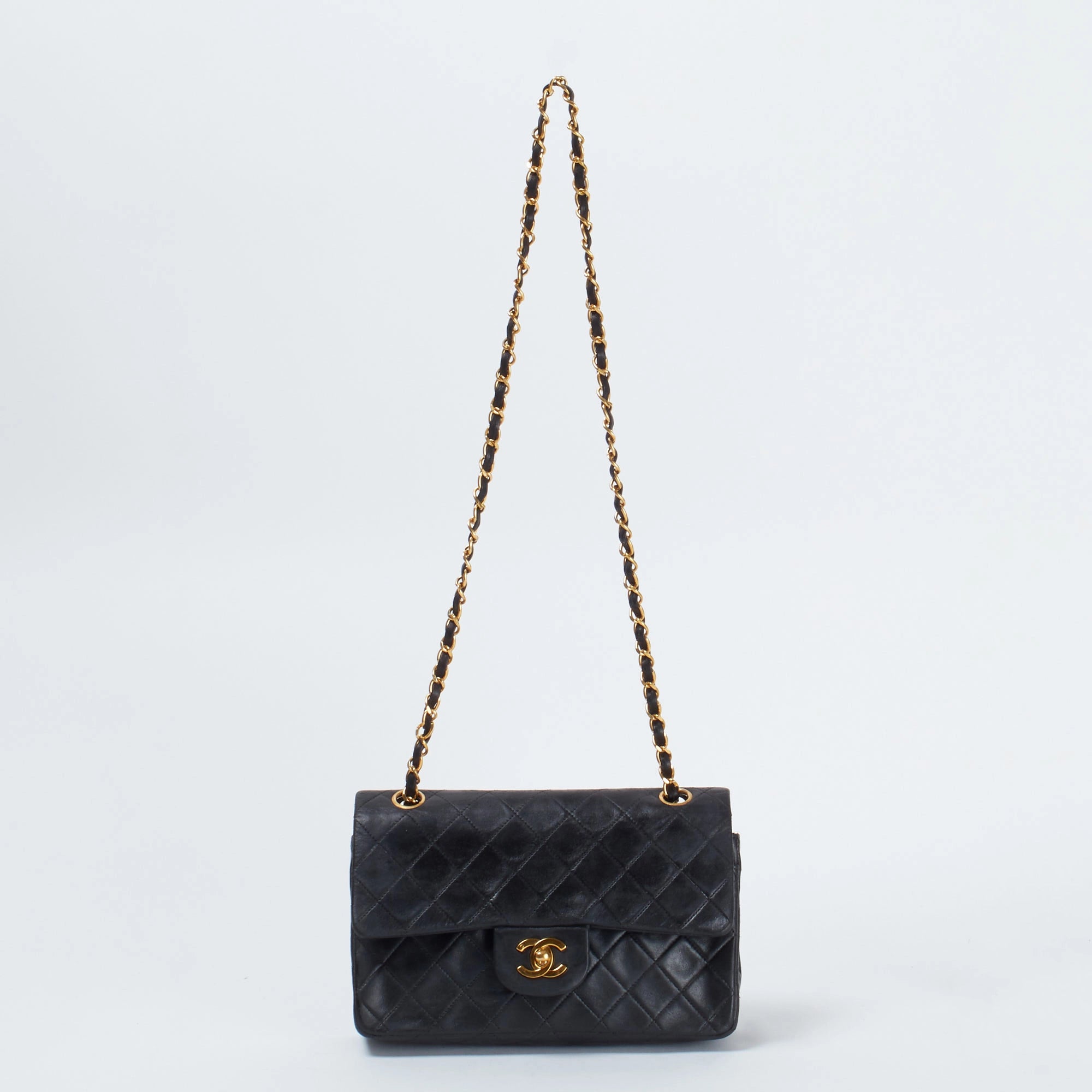 CHANEL/シャネル】マトラッセ ラムスキン ダブルフラップ チェーン