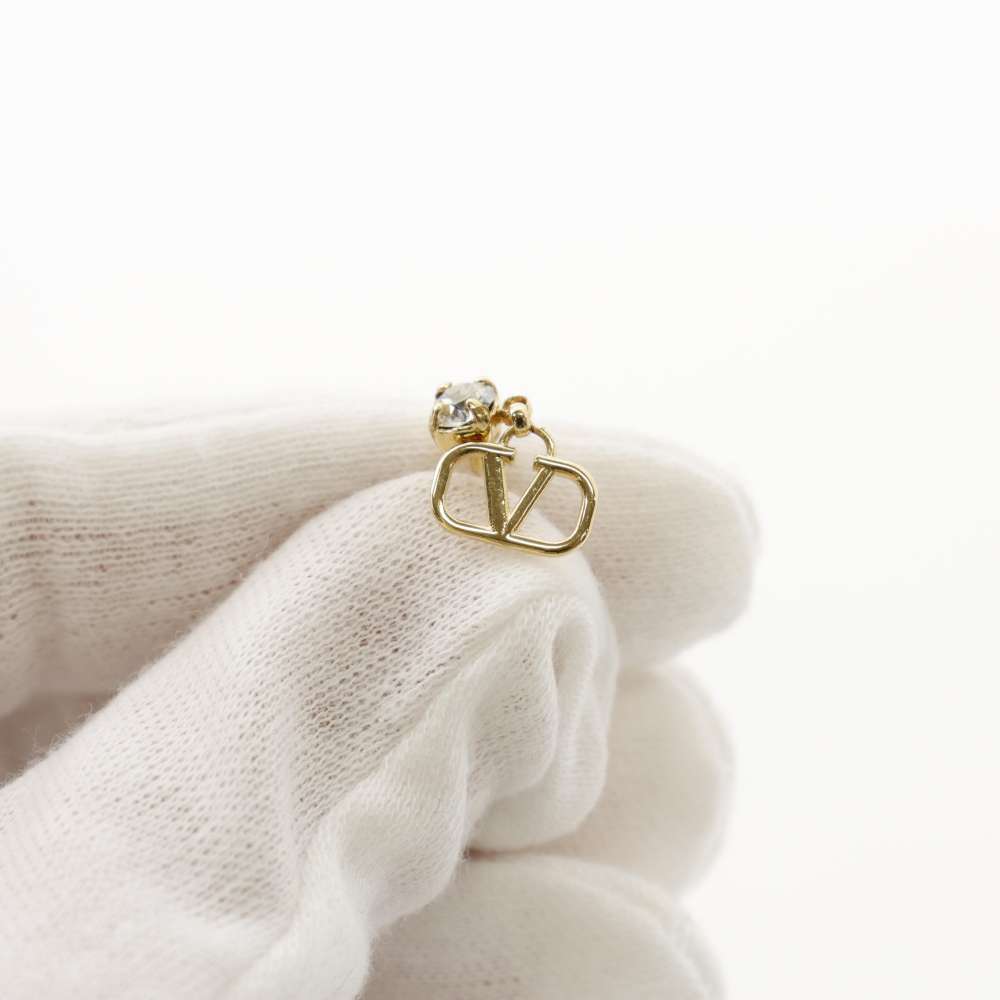 Valentino Garavani Vロゴ ラインストーン ピアス – VALTIQUE VINTAGE