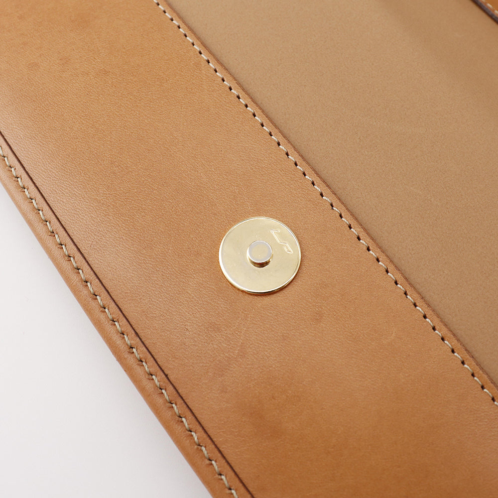 CELINE マカダム柄 ショルダー ベージュ/ブラウン PVC Leather