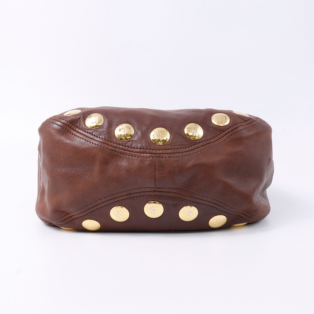 MIUMIU ハンドバッグ ブラウン Leather