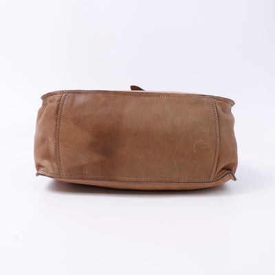 MIUMIU 2WAYトートバッグ ベージュ/ブラウン Leather