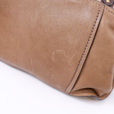 MIUMIU 2WAYトートバッグ ベージュ/ブラウン Leather