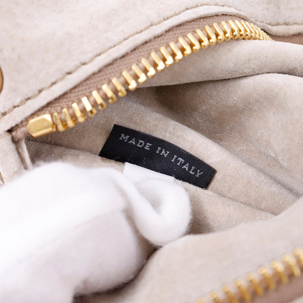 MIUMIU 2WAYトートバッグ ベージュ/ブラウン Leather