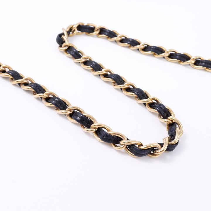 CHANEL マトラッセ チェーンショルダー 黒 Lambskin サイズミニ