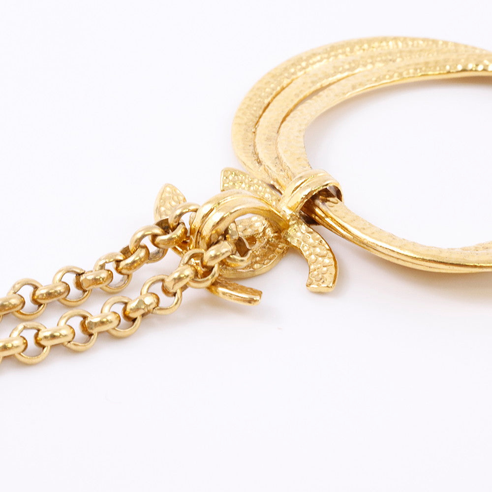 CHANEL ココマーク フープ ネックレス メタル ゴールド – VALTIQUE