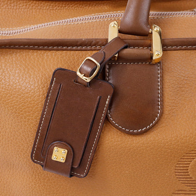 LOEWE アナグラム アマソナ ボストンバッグ ブラウン Leather サイズ50