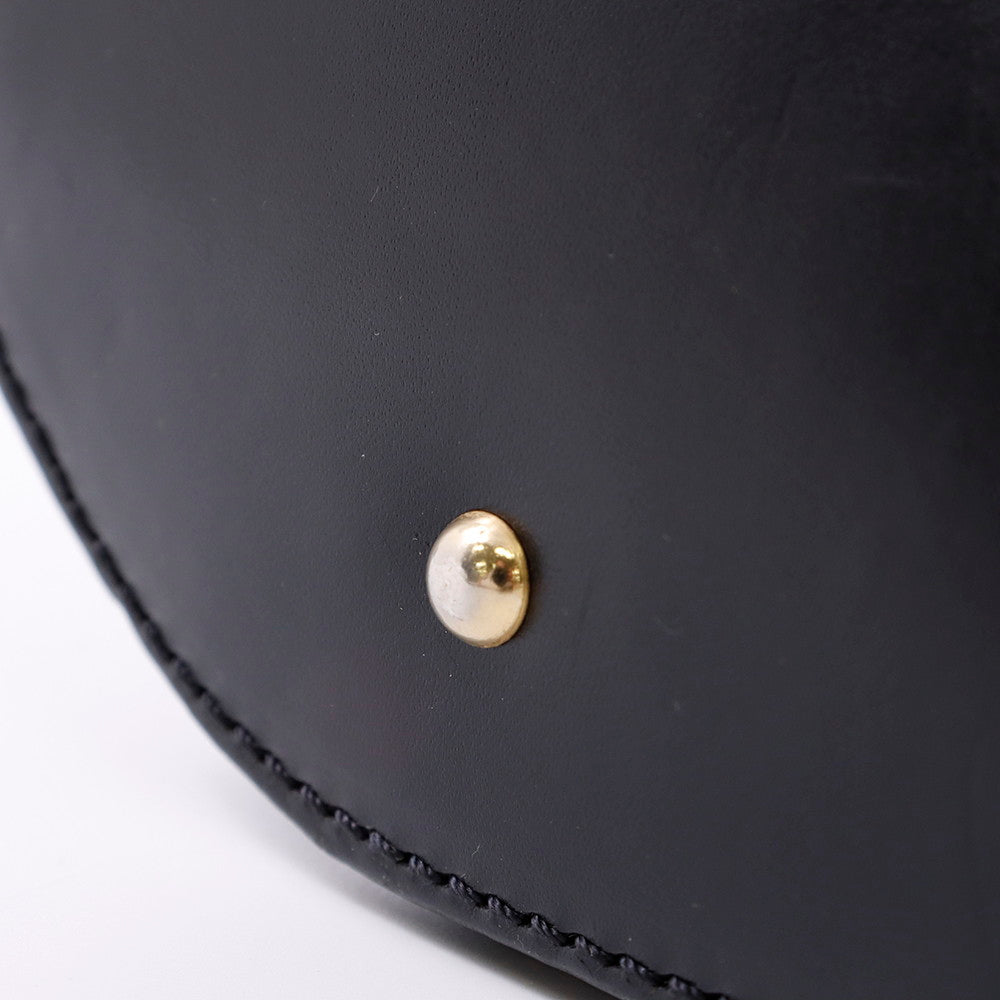 CELINE マカダム トートバッグ 黒/ブラウン PVC Leather