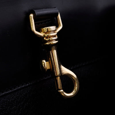 CELINE マカダム トートバッグ 黒/ブラウン PVC Leather