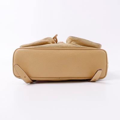 GUCCI バンブー バックパック ベージュ 003 2058 0016 Suede leather
