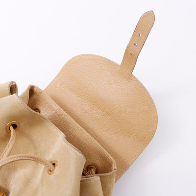 GUCCI バンブー バックパック ベージュ 003 2058 0016 Suede leather