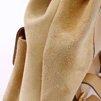 GUCCI バンブー バックパック ベージュ 003 2058 0016 Suede leather