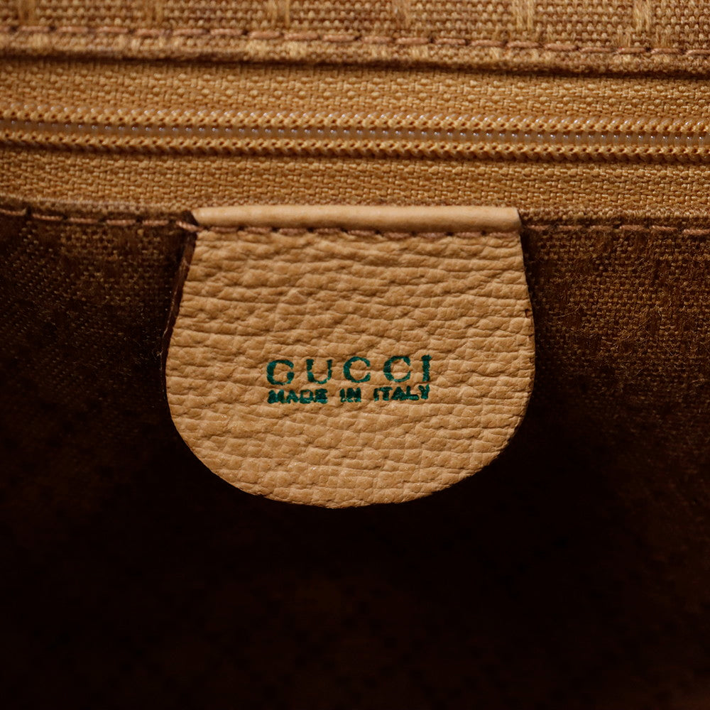 GUCCI バンブー バックパック ベージュ 003 2058 0016 Suede leather