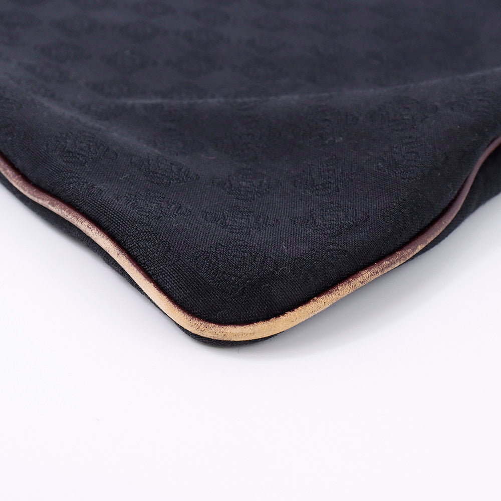 LOEWE アナグラムパターン トート 黒/グレー Canvas Leather