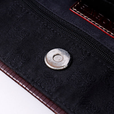 LOEWE アナグラムパターン トート 黒/グレー Canvas Leather