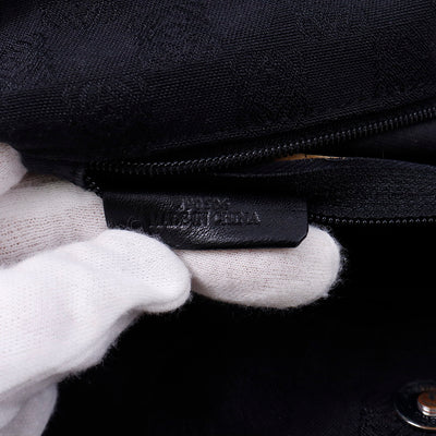 LOEWE アナグラムパターン トート 黒/グレー Canvas Leather