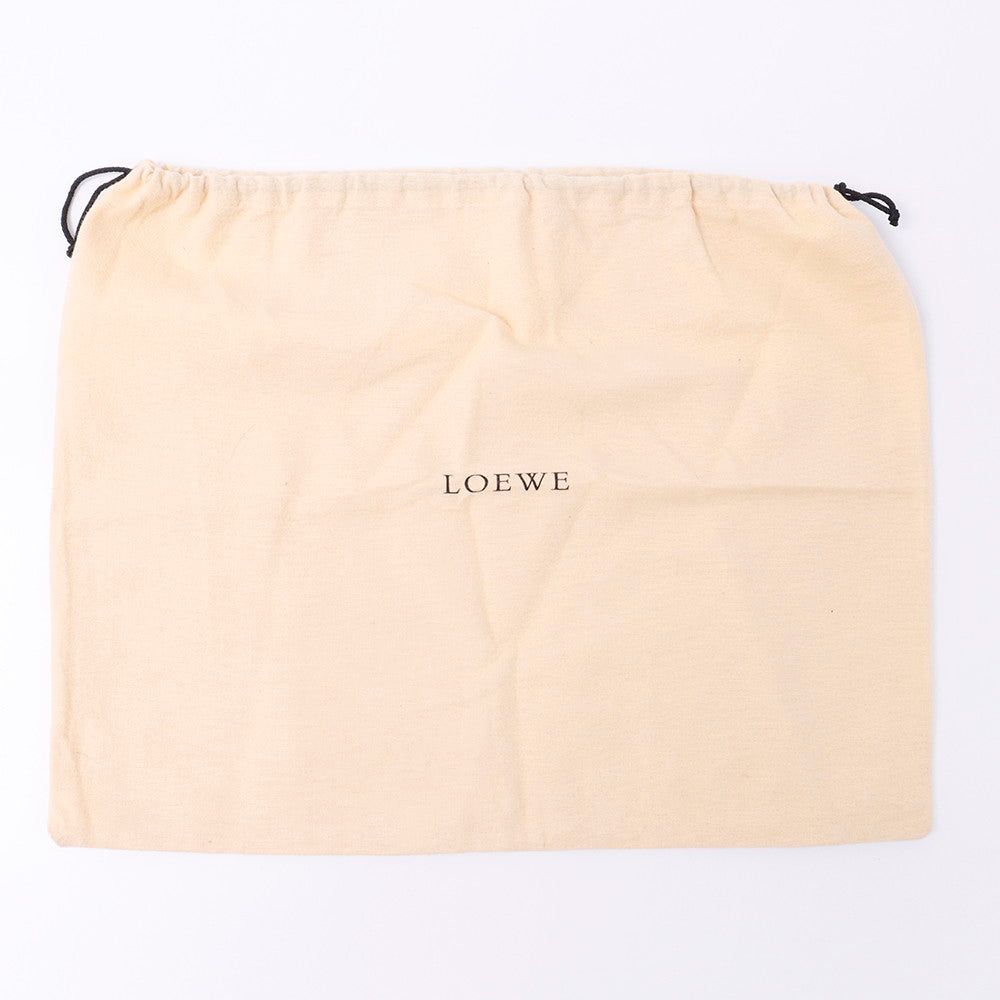 LOEWE アナグラムパターン トート 黒/グレー Canvas Leather