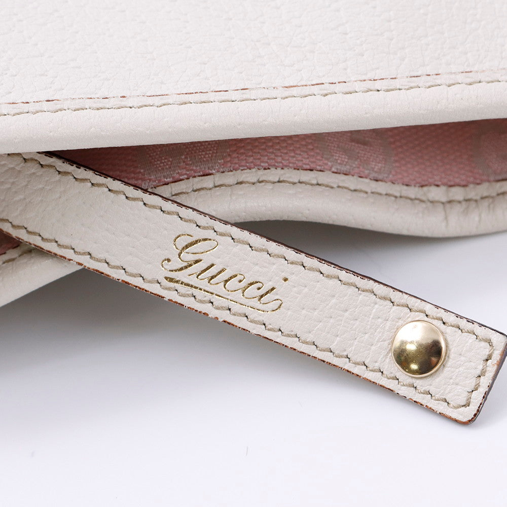 GUCCI アビー ショルダーバッグ アイボリー 130736 Leather – VALTIQUE