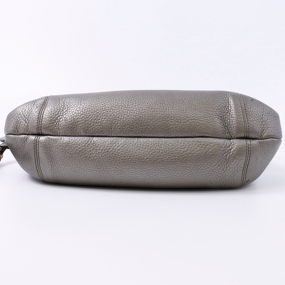 GUCCI フリンジ ショルダーバッグ グレー 240261 Leather – VALTIQUE