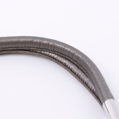 GUCCI フリンジ ショルダーバッグ グレー 240261 Leather