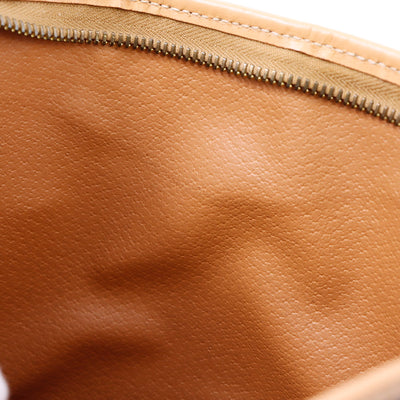 CELINE マカダム クラッチバッグ ブラウン PVC Leather