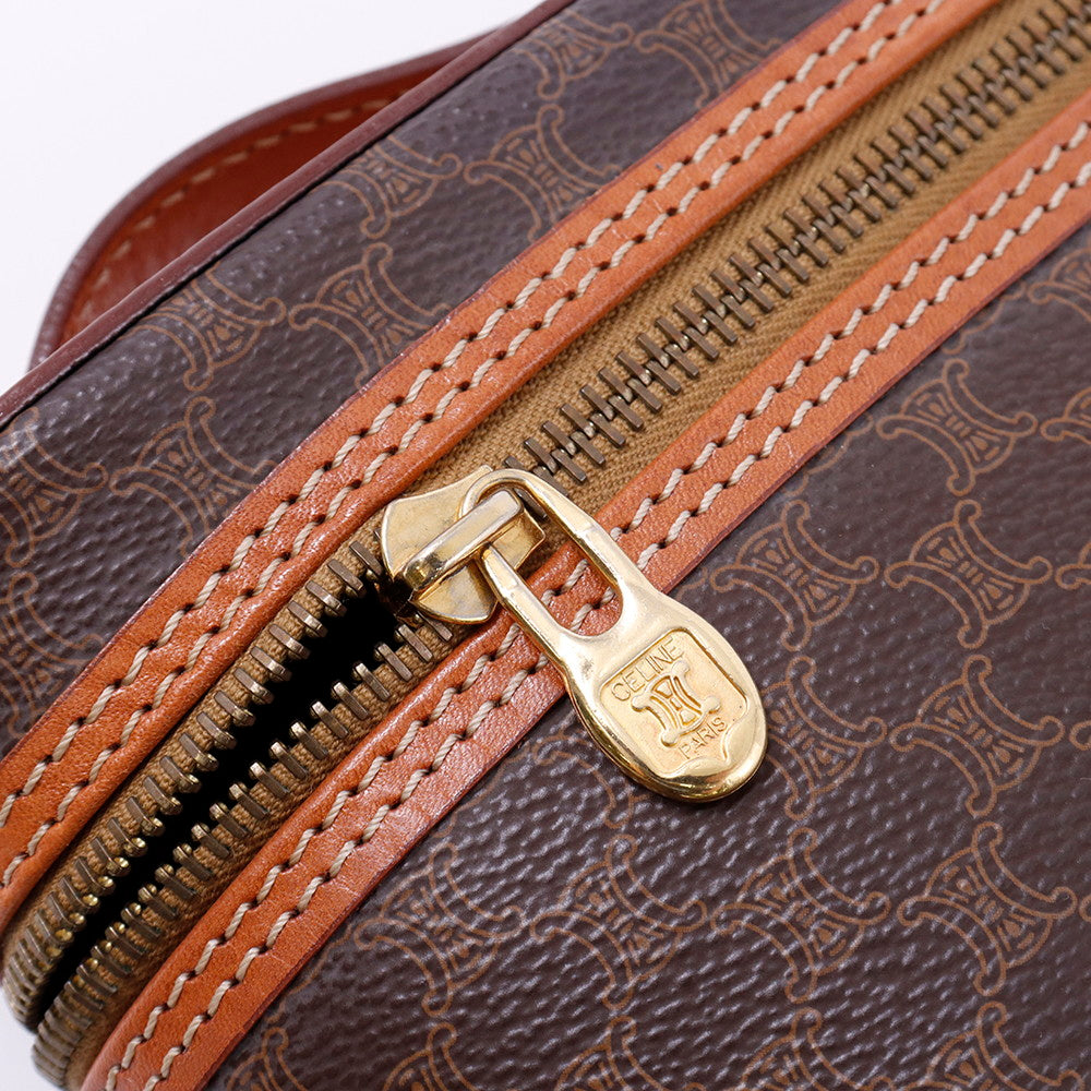 CELINE マカダム柄 バニティバッグ ブラウン PVC Leather – VALTIQUE