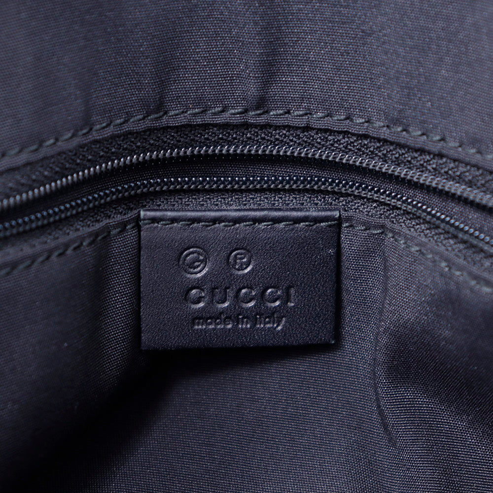 GUCCI GGキャンバス ハンドバッグ グリーン 257250 Canvas Leather