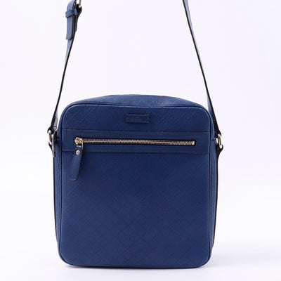 GUCCI ディアマンテ ショルダーバッグ ブルー 201448 Leather