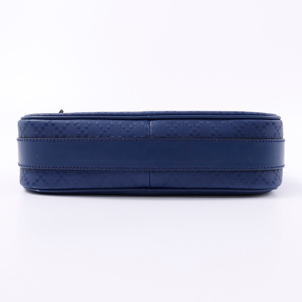 GUCCI ディアマンテ ショルダーバッグ ブルー 201448 Leather