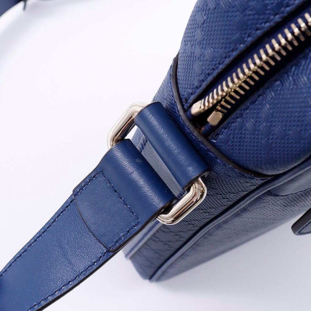 GUCCI ディアマンテ ショルダーバッグ ブルー 201448 Leather