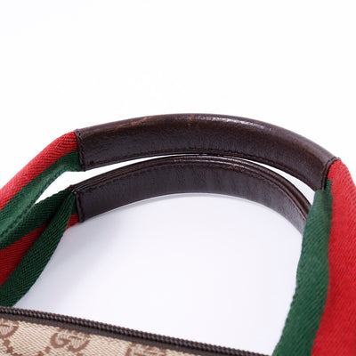 GUCCI GGキャンバス シェリーライン トートバッグ ベージュ/ブラウン 131233 Canvas