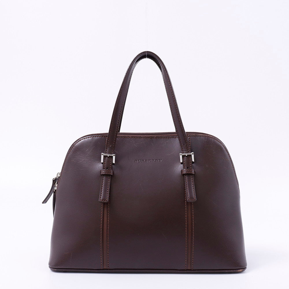 BURBERRY ハンドバッグ ブラウン Leather
