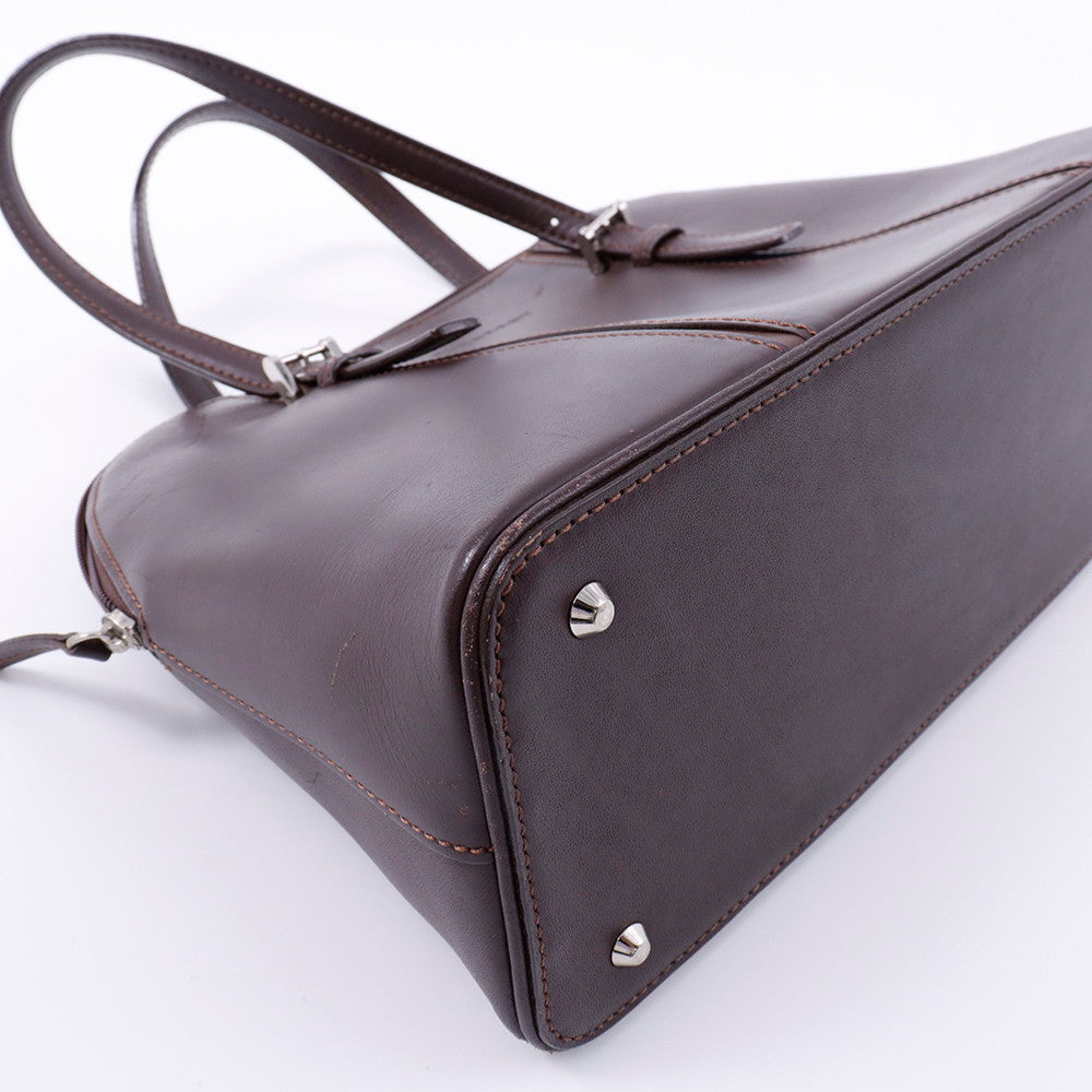 BURBERRY ハンドバッグ ブラウン Leather