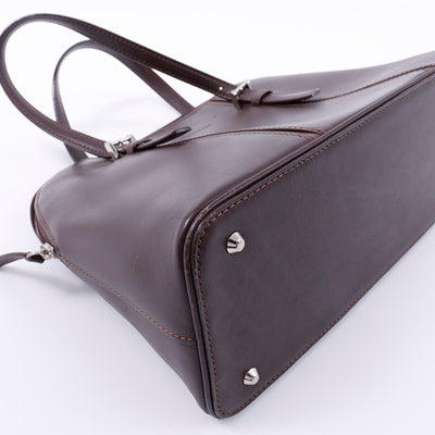 BURBERRY ハンドバッグ ブラウン Leather