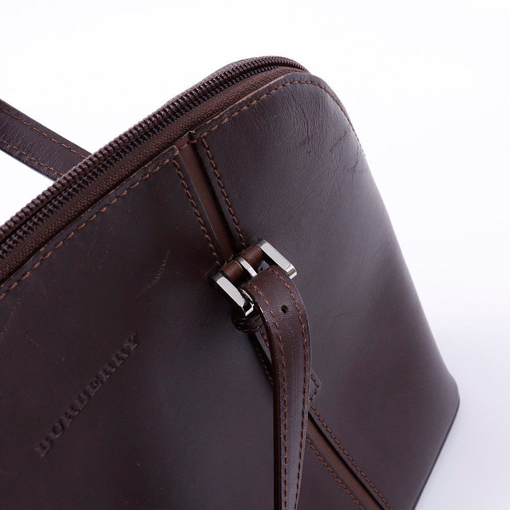 BURBERRY ハンドバッグ ブラウン Leather