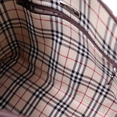 BURBERRY ハンドバッグ ブラウン Leather