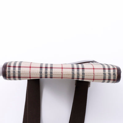 BURBERRY ノバチェック ショルダーバッグ ベージュ/ブラウン Canvas Leather