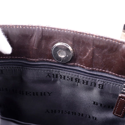 BURBERRY ノバチェック ショルダーバッグ ベージュ/ブラウン Canvas Leather