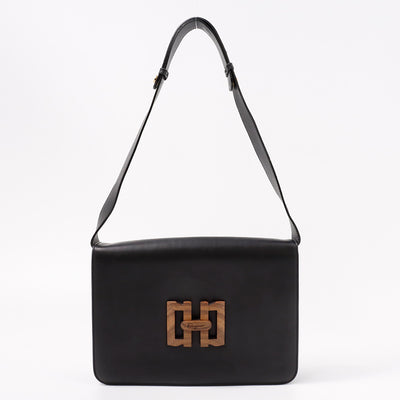 Ferragamo ワンショルダー 黒 Leather