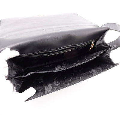 Ferragamo ワンショルダー 黒 Leather