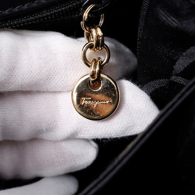 Ferragamo ワンショルダー 黒 Leather