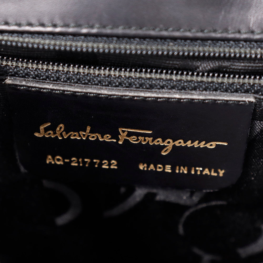 Ferragamo ワンショルダー 黒 Leather