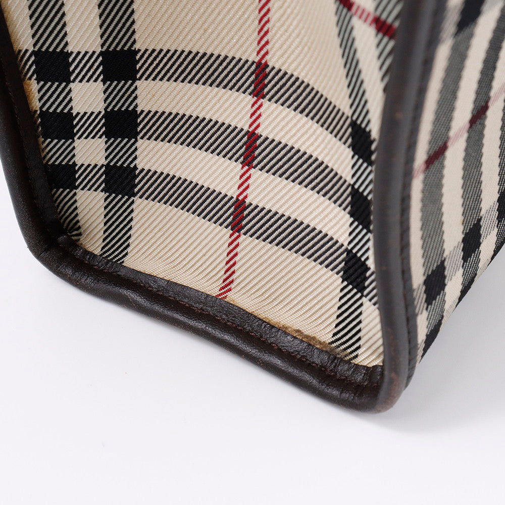BURBERRY トートバッグ ベージュ Canvas Leather