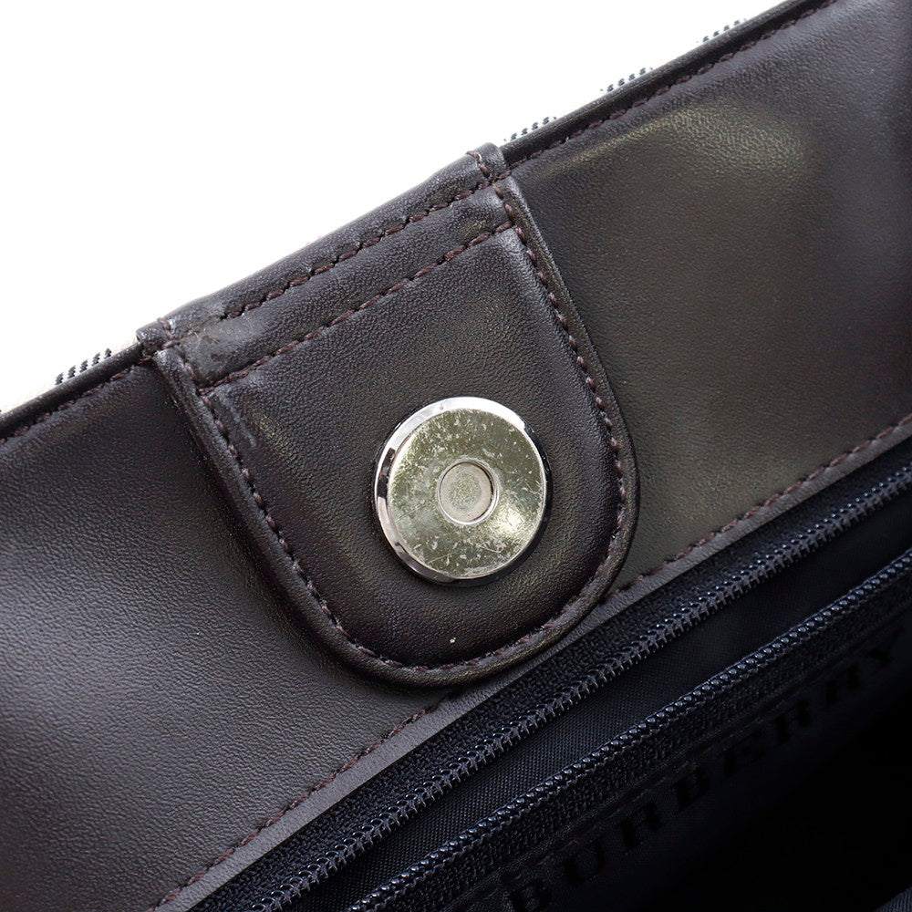BURBERRY トートバッグ ベージュ Canvas Leather