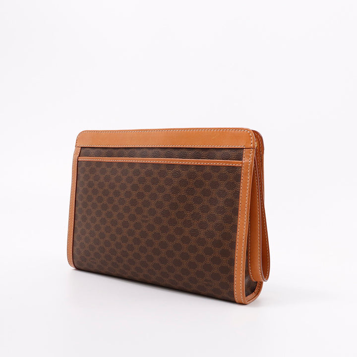 CELINE マカダム柄 クラッチバッグ ブラウン PVC Leather – VALTIQUE
