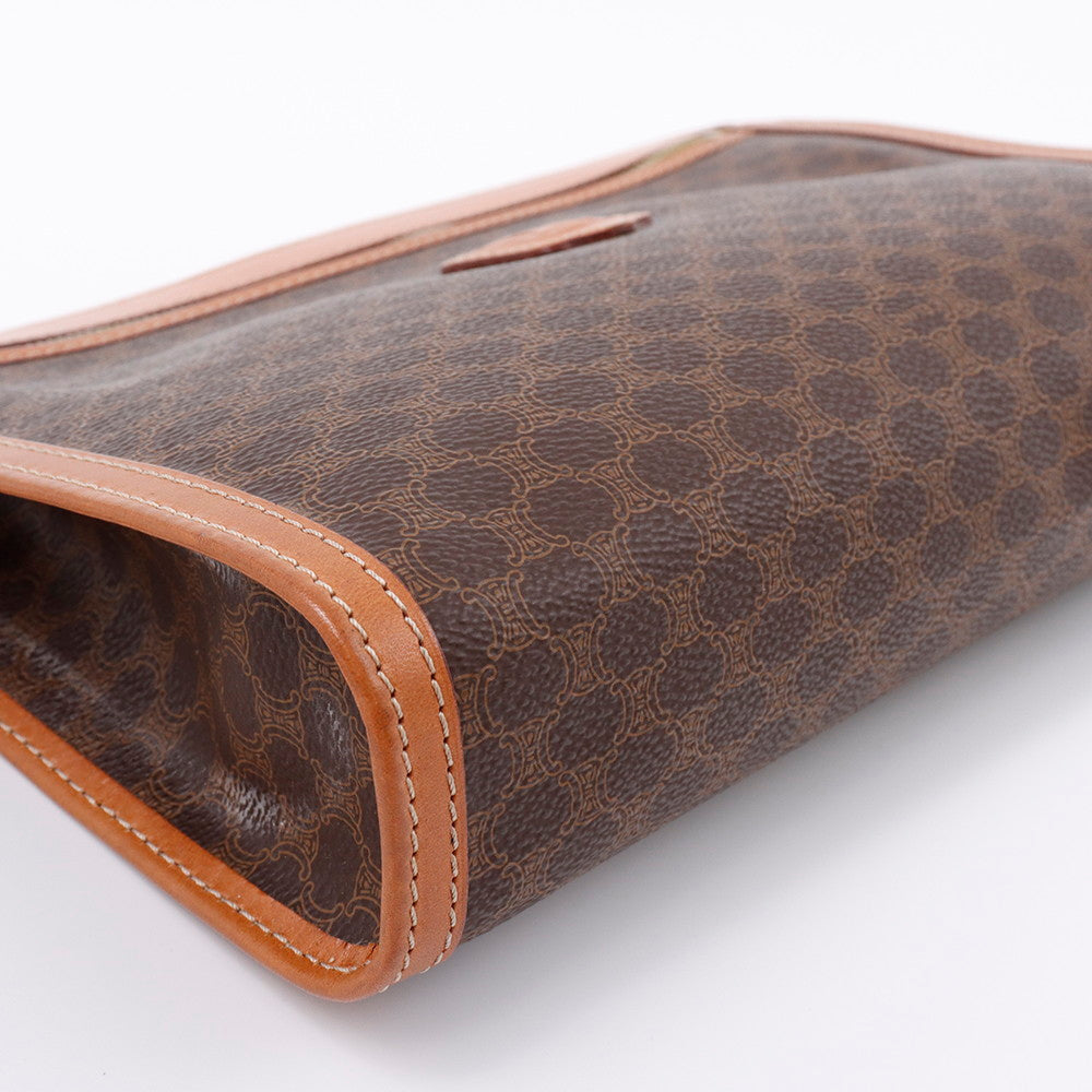 CELINE マカダム柄 クラッチバッグ ブラウン PVC Leather – VALTIQUE