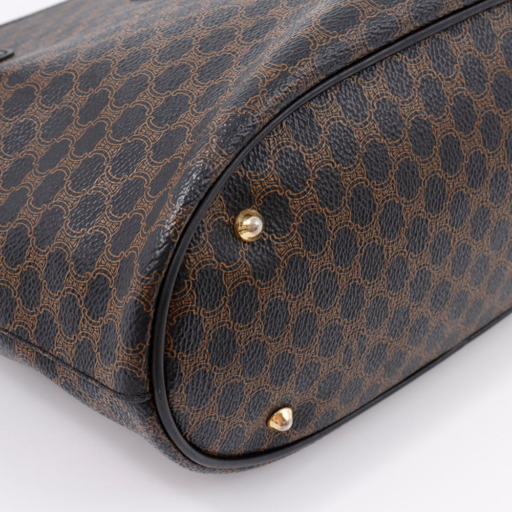 【超美品】CELINE 超大判 ストール マカダム柄 レオパード ヴィンテージ 超美品】CELINE 超大判 ストール マカダム柄 レオパード