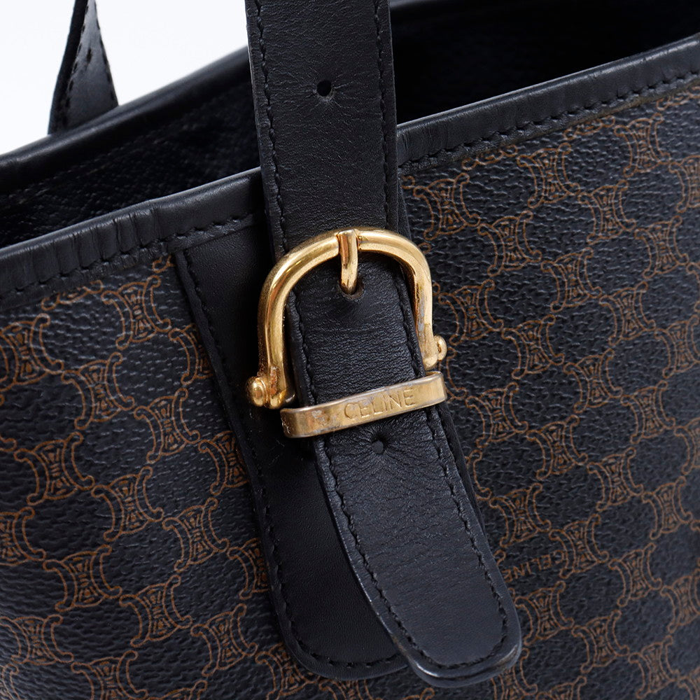 CELINE マカダム柄 トート ブラウン/黒 PVC Leather – VALTIQUE