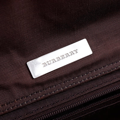 BURBERRY ノバチェック ショルダーバッグ ベージュ/ブラウン Canvas Leather